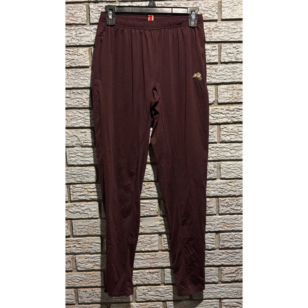 Tracksmith Session Jogger Track Pants Men's M Burgundy Ankle Zip Running
